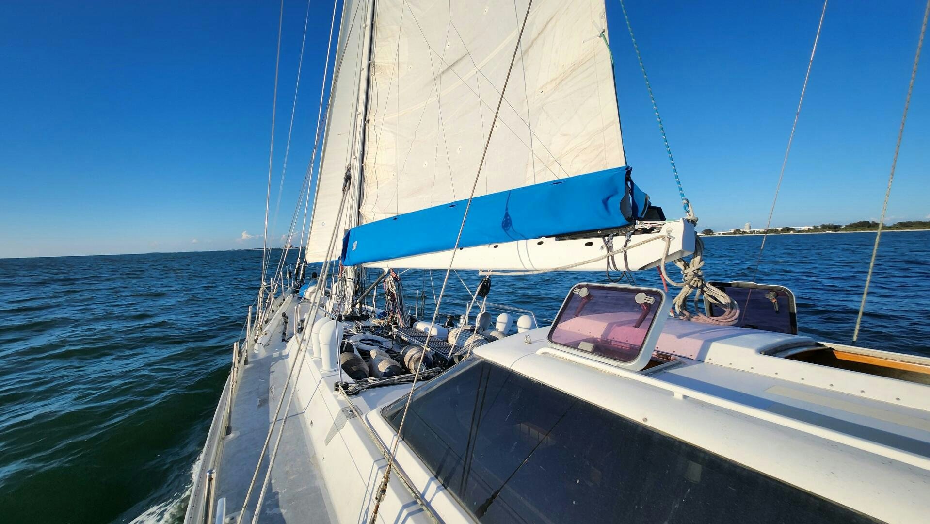 a sailboat on the water aboard MAYA Yacht for Sale