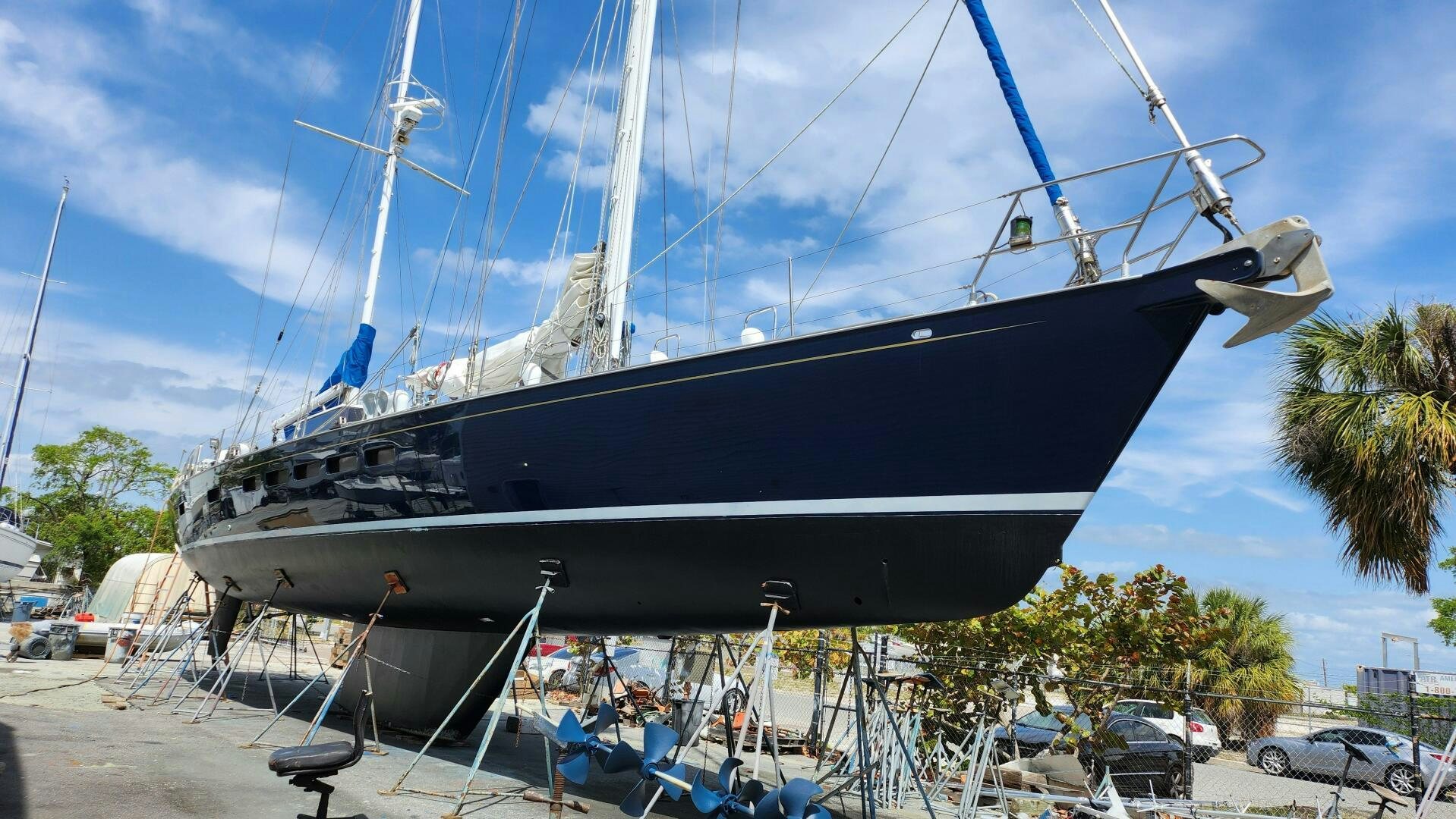 a boat on a dock aboard MAYA Yacht for Sale