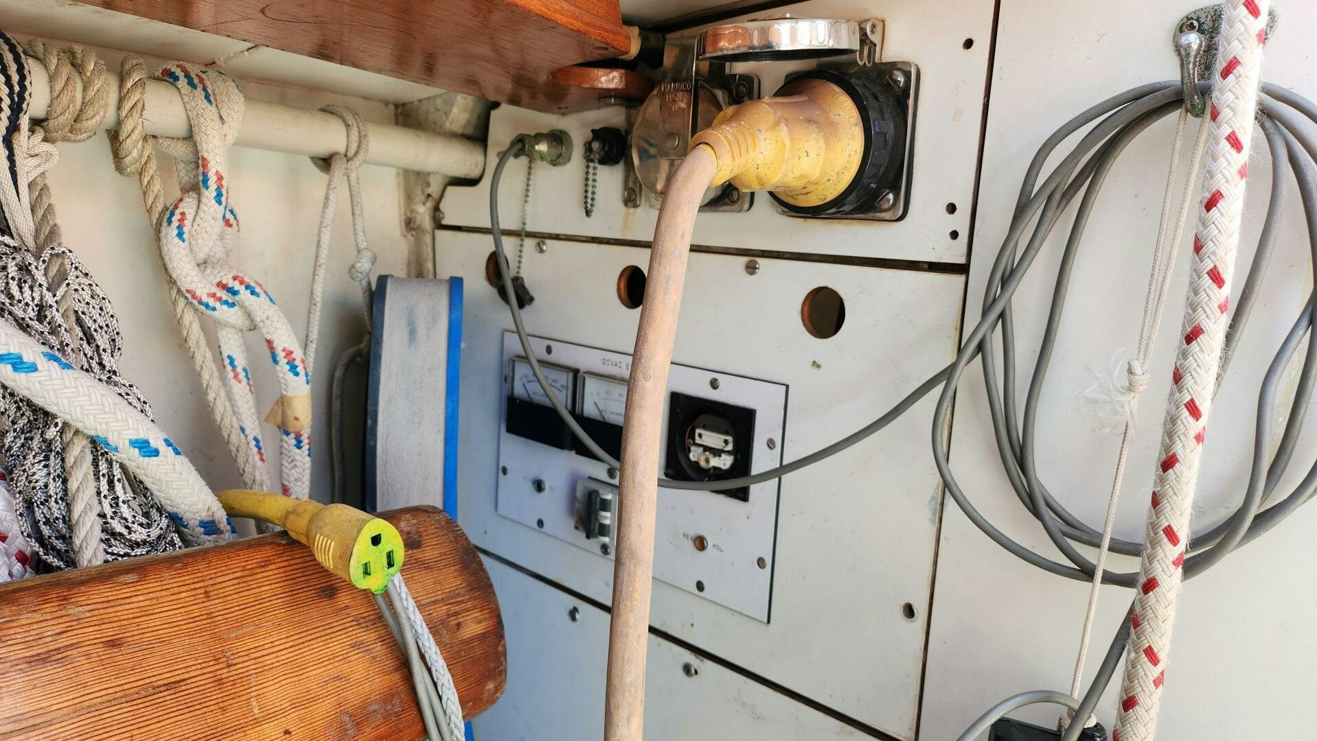 a machine with wires aboard MAYA Yacht for Sale