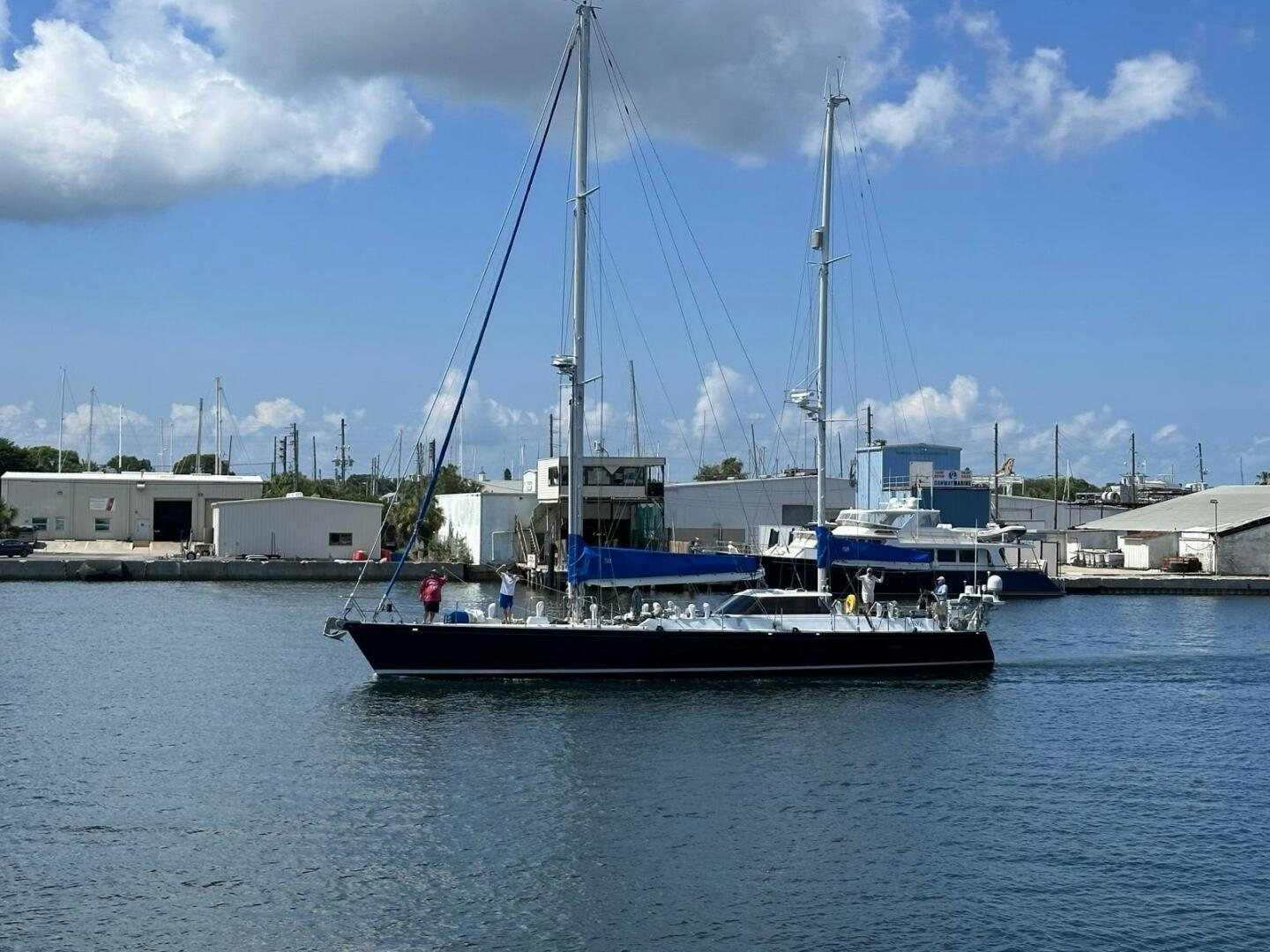 a boat in the water aboard MAYA Yacht for Sale