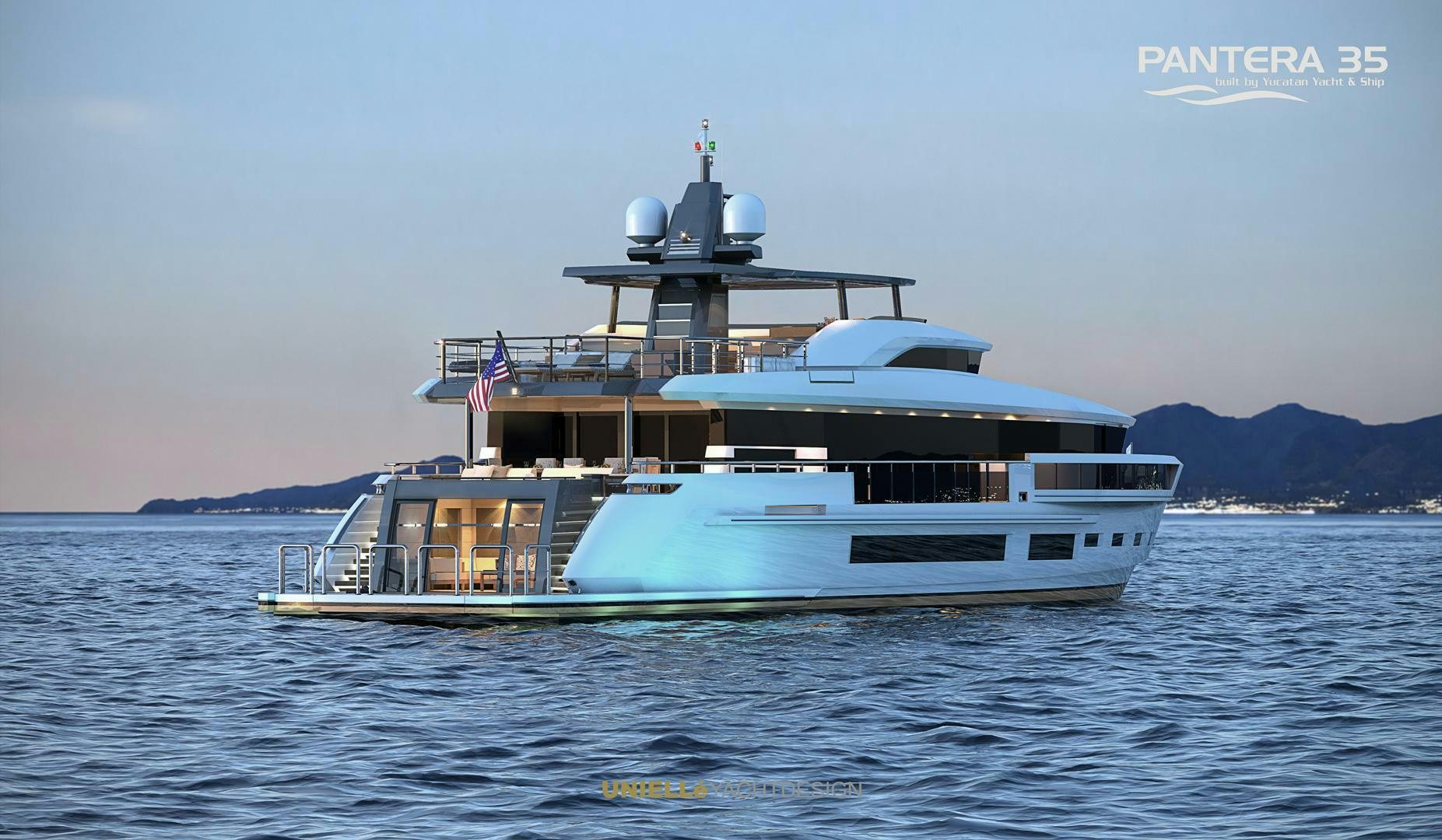 a boat in the water aboard PANTERA 35 Yacht for Sale