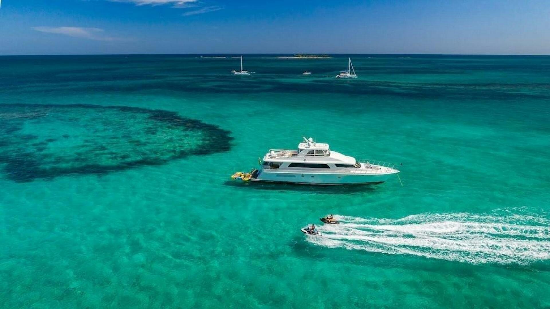a boat in the water aboard LADY LORRAINE Yacht for Sale