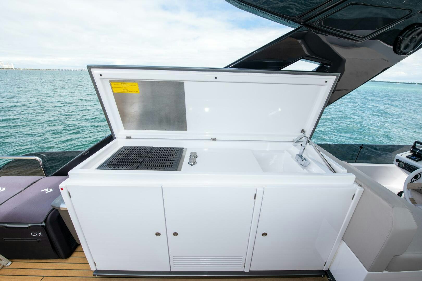 the front of a boat aboard GIULIA Yacht for Sale