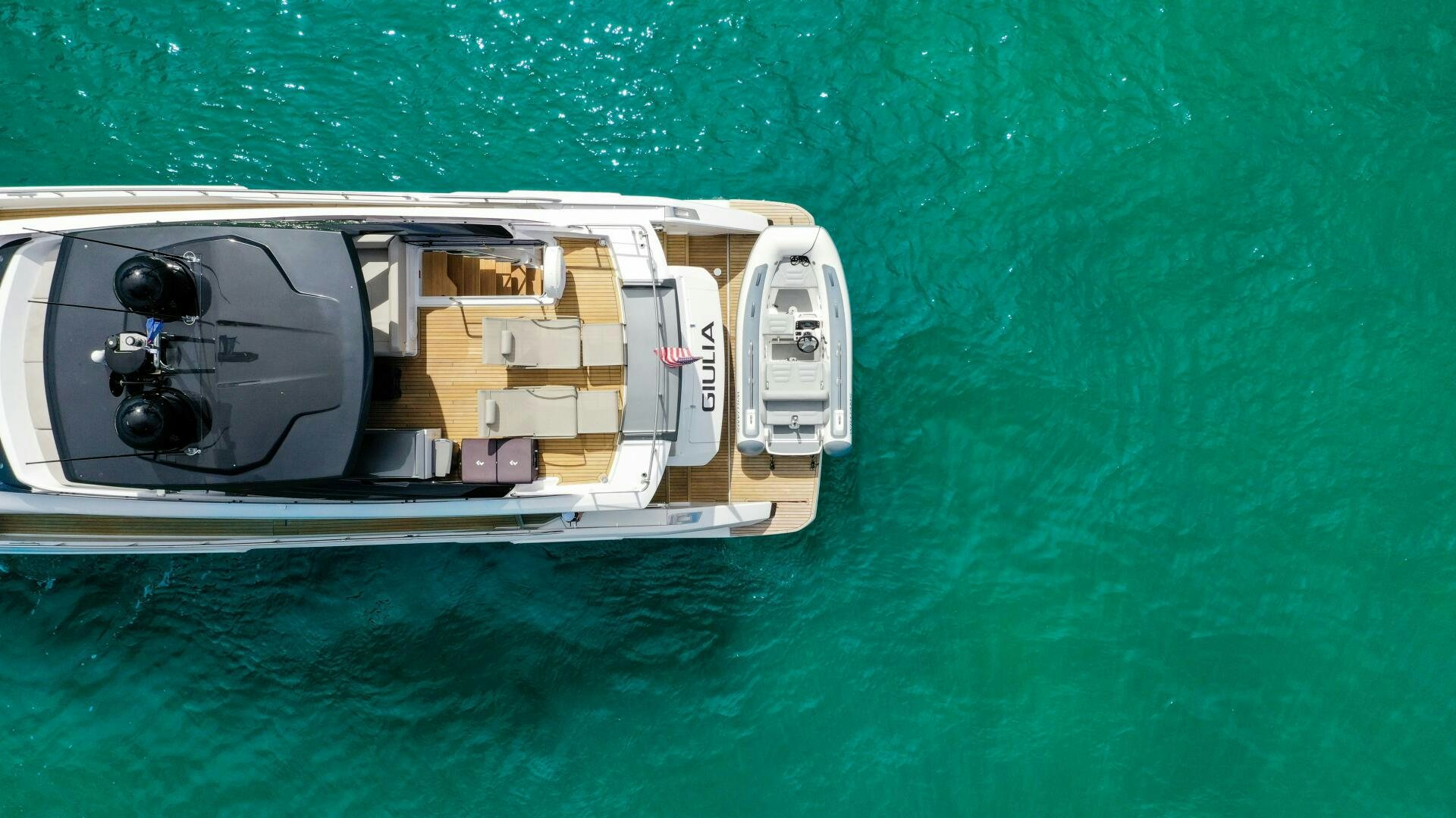 a satellite in the water aboard GIULIA Yacht for Sale