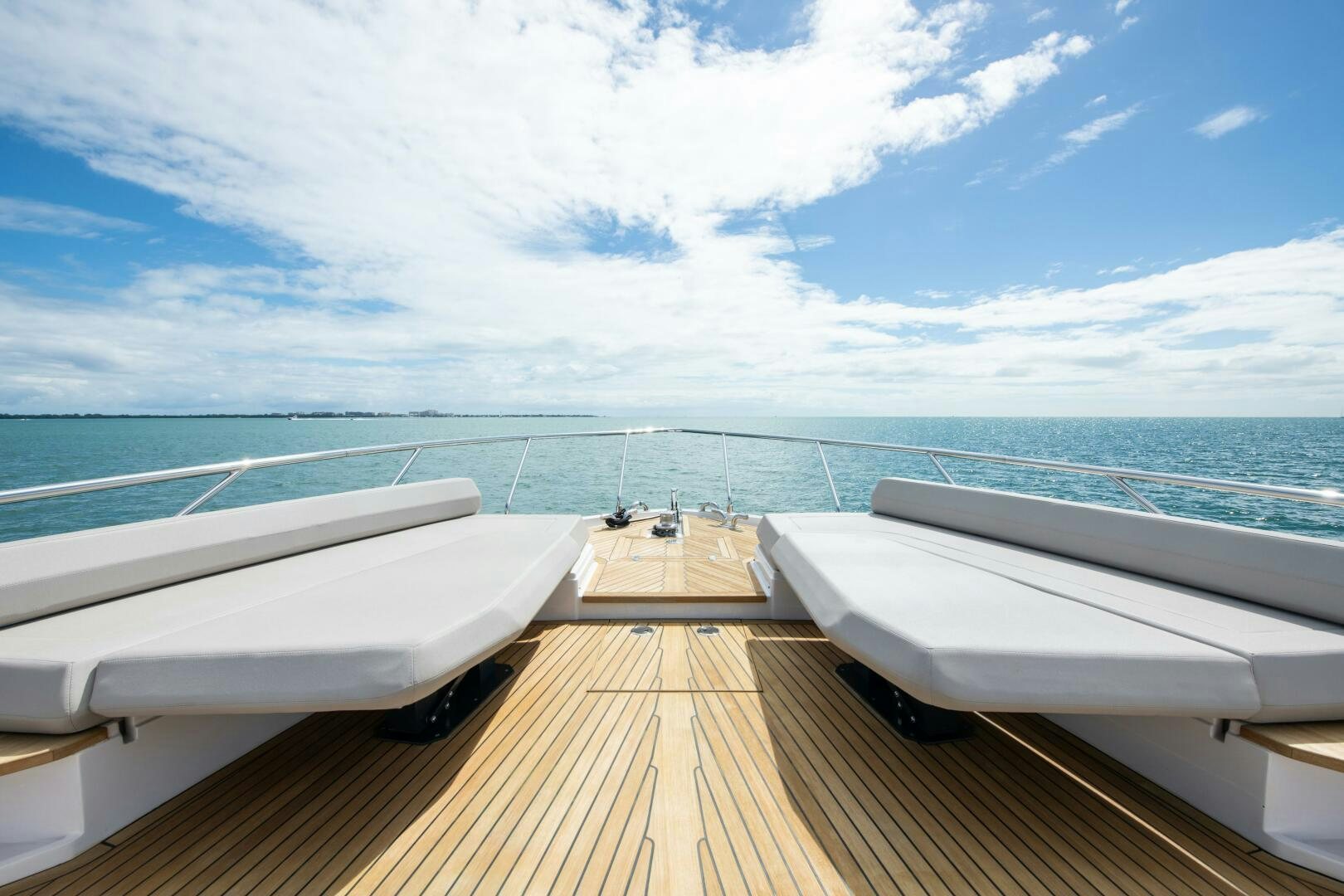 a wooden dock over water aboard GIULIA Yacht for Sale