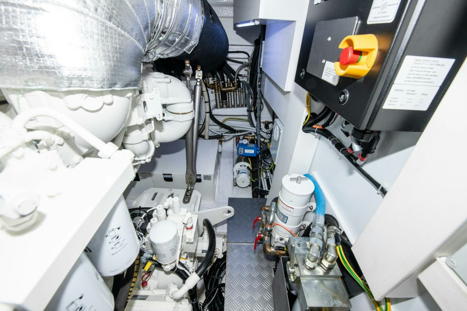 a close-up of a person in a lab aboard GIULIA Yacht for Sale