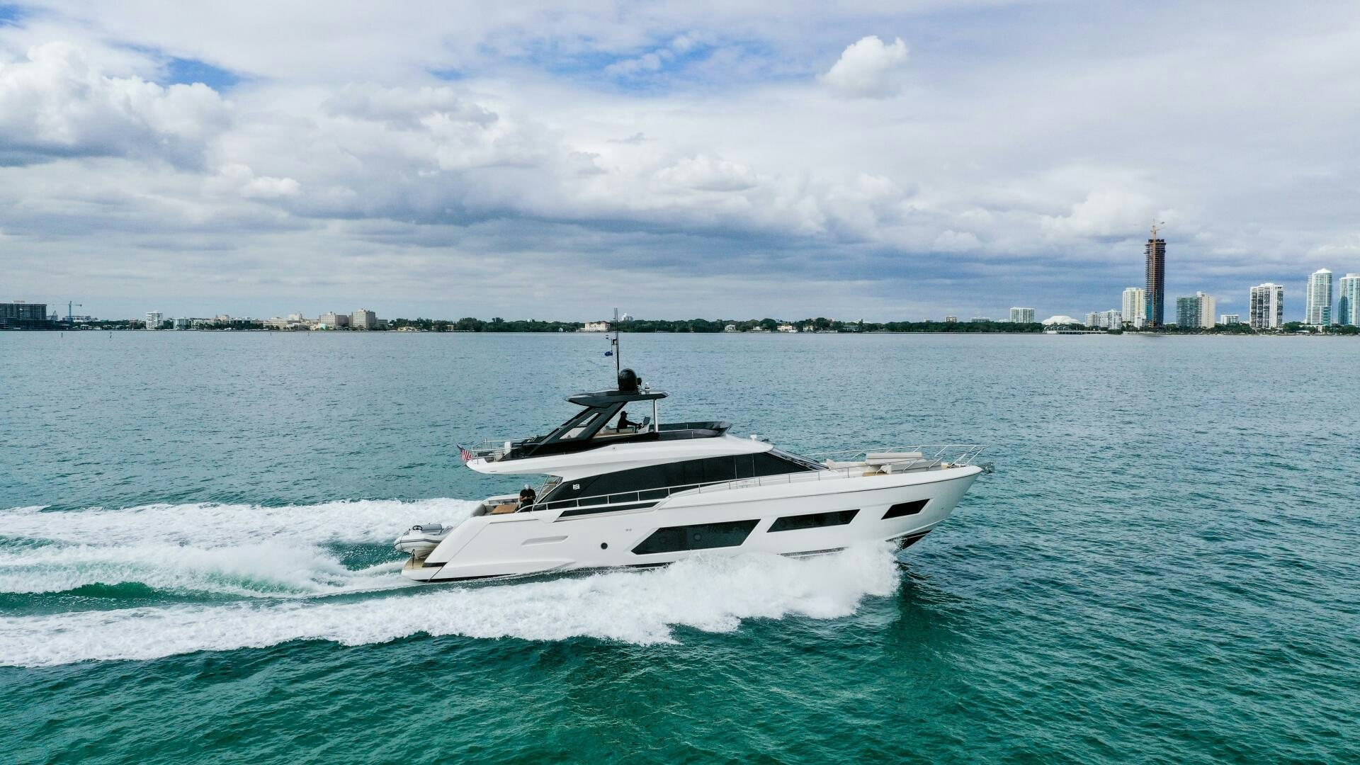 a boat in the water aboard GIULIA Yacht for Sale