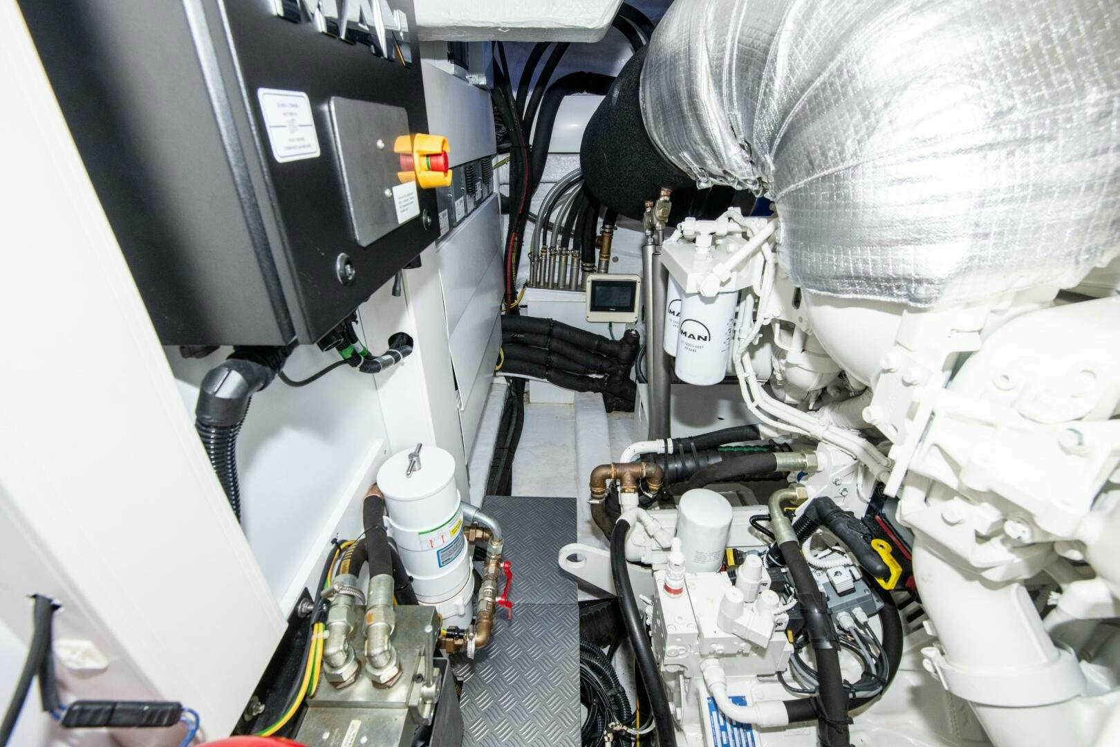 a close-up of a machine aboard GIULIA Yacht for Sale