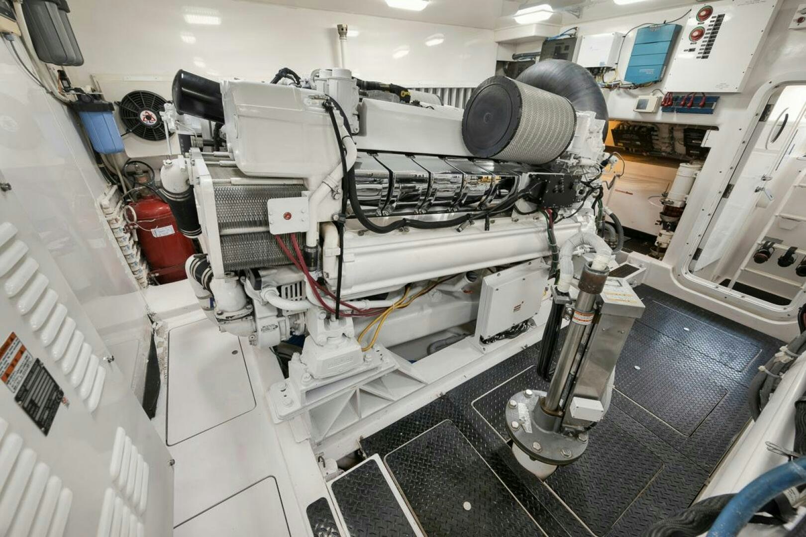 a machine in a room aboard SWEETUMS Yacht for Sale