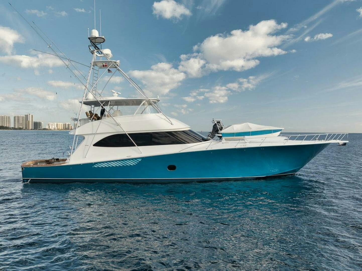 a boat on the water aboard SWEETUMS Yacht for Sale