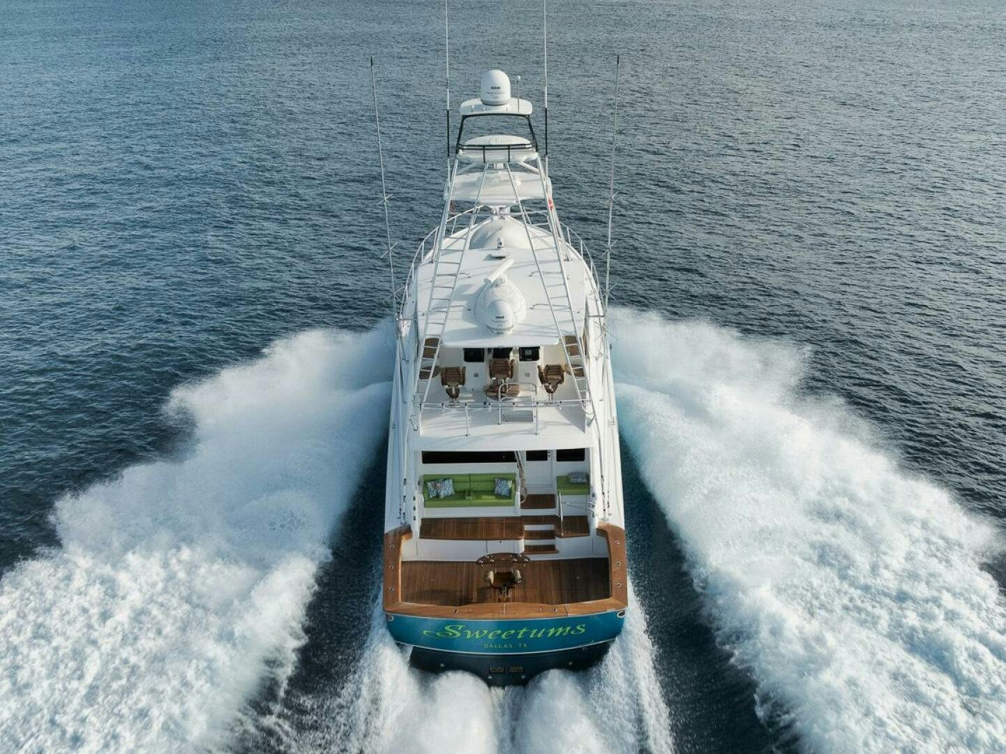 a ship in the water aboard SWEETUMS Yacht for Sale