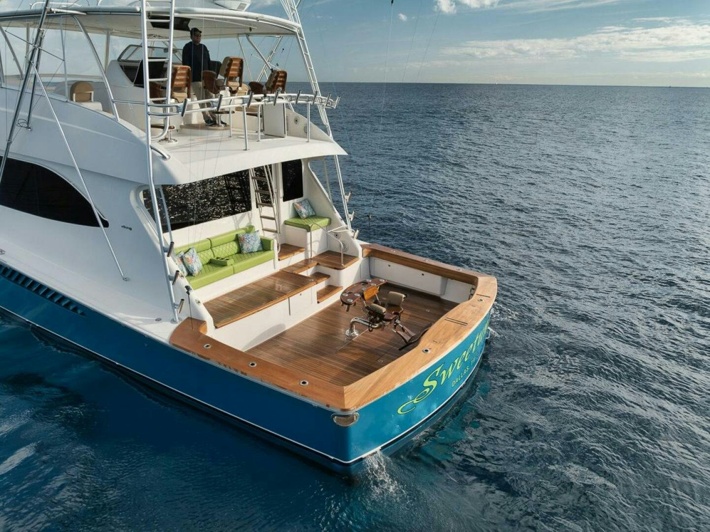 a boat in the water aboard SWEETUMS Yacht for Sale