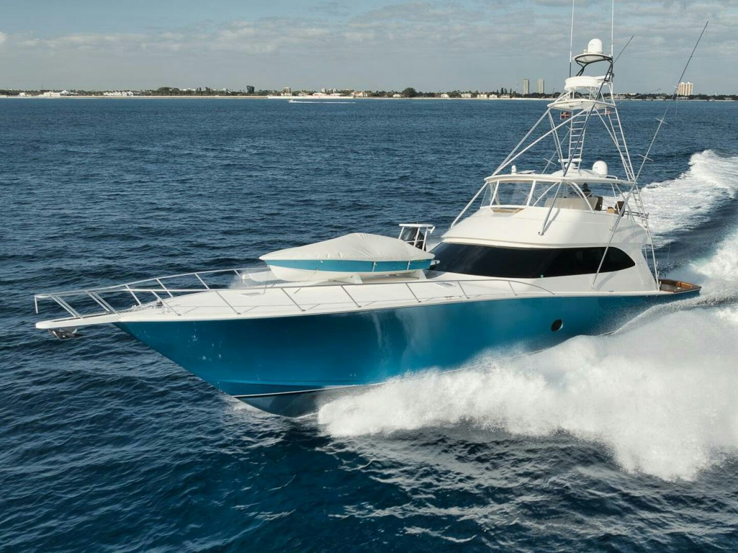 a boat on the water aboard SWEETUMS Yacht for Sale