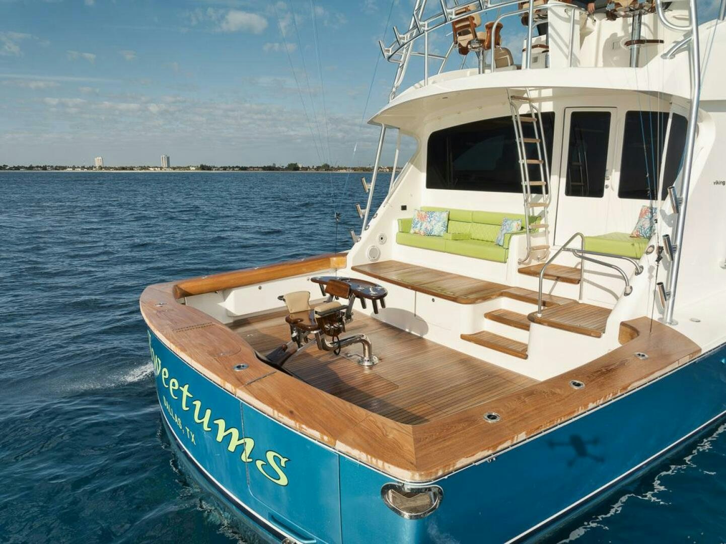 a boat on the water aboard SWEETUMS Yacht for Sale
