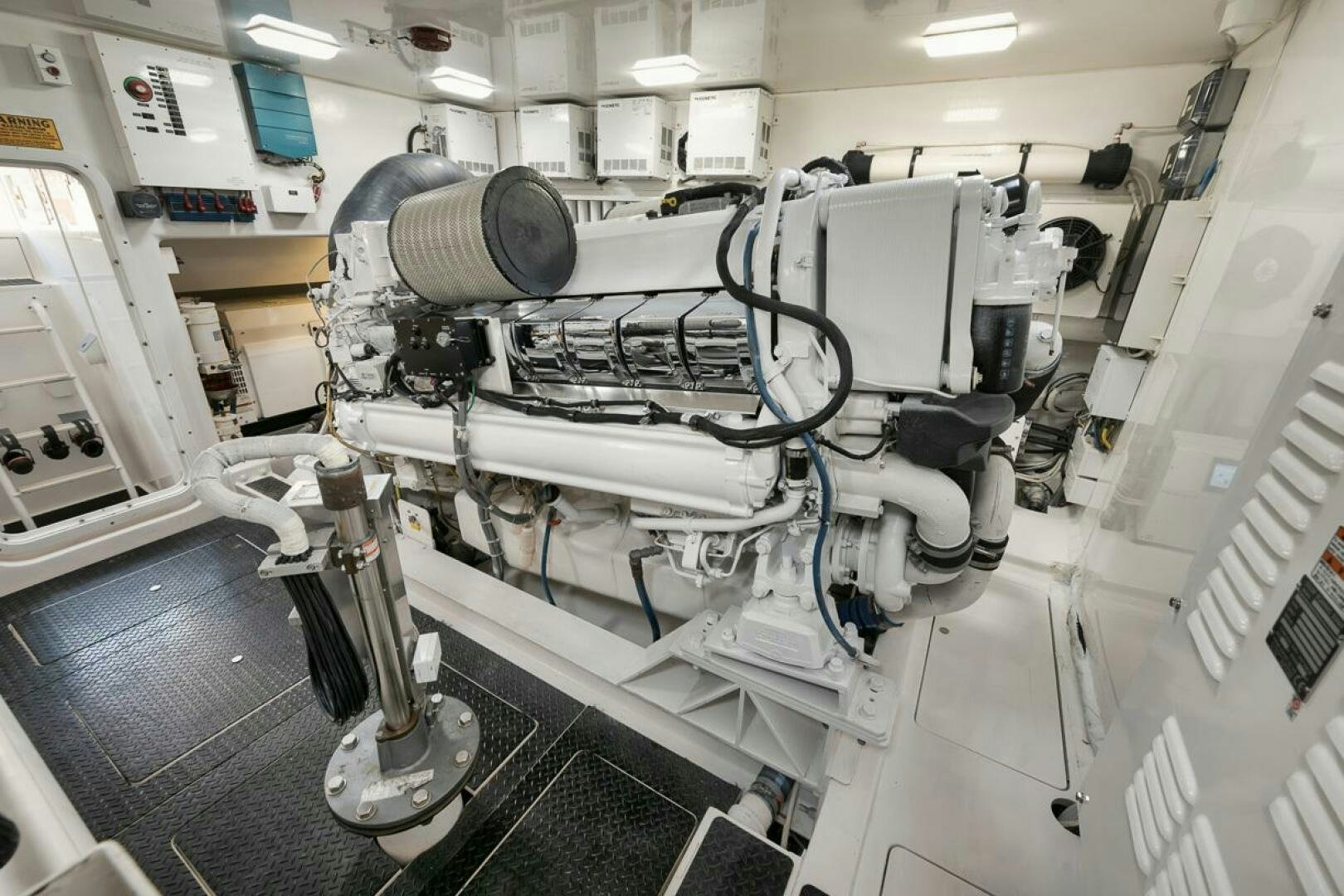 a large white machine in a room aboard SWEETUMS Yacht for Sale