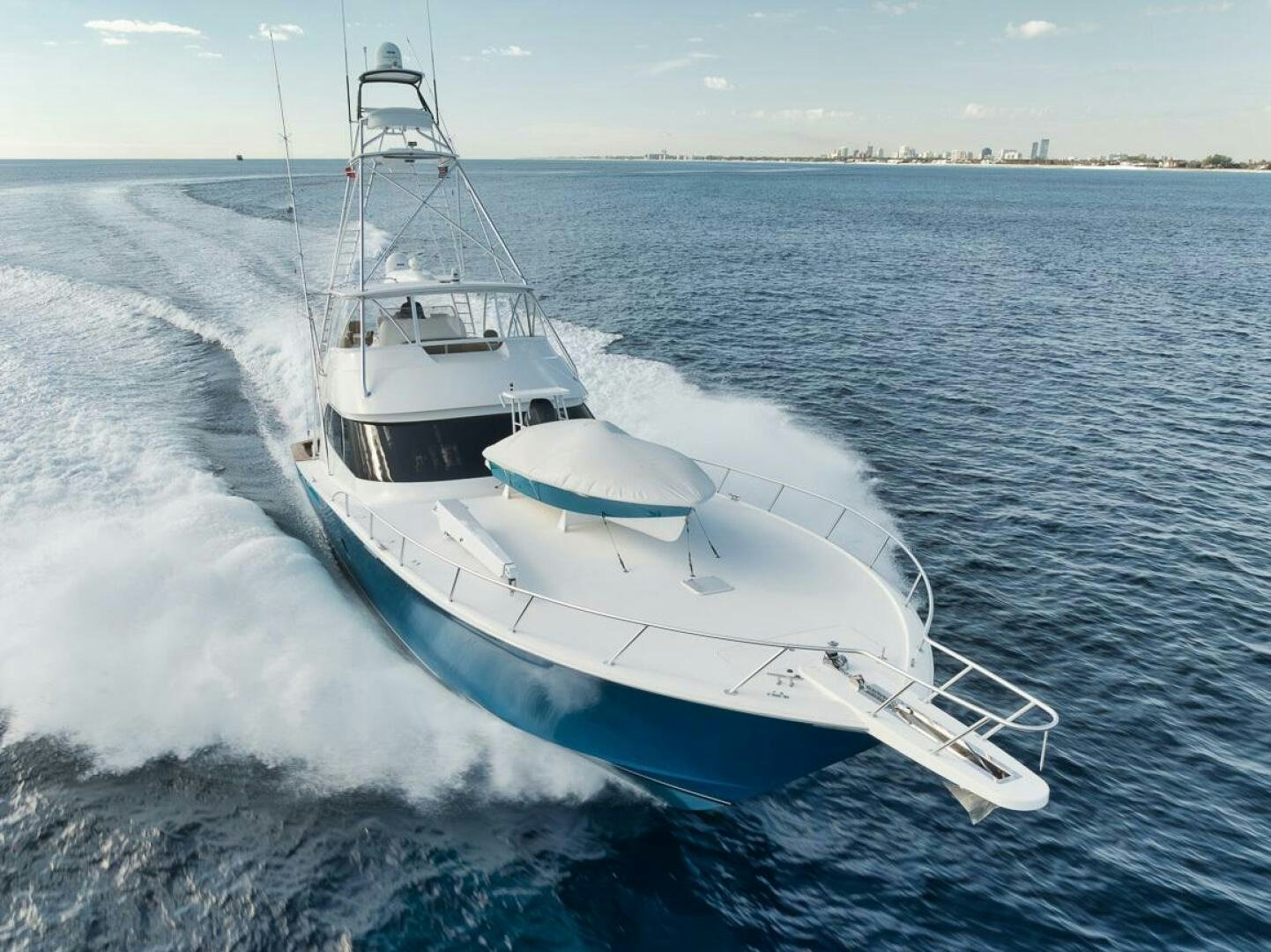 a boat on the water aboard SWEETUMS Yacht for Sale