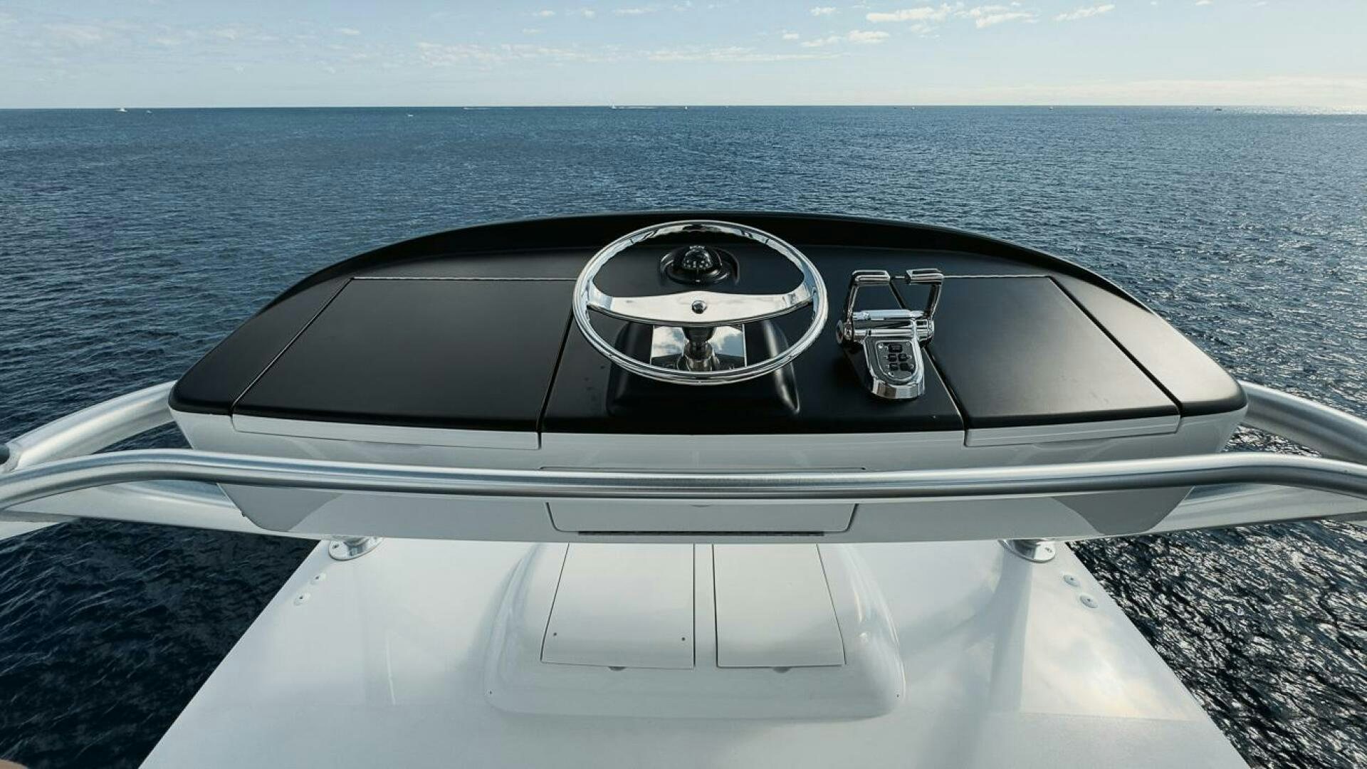 the front of a car aboard SWEETUMS Yacht for Sale