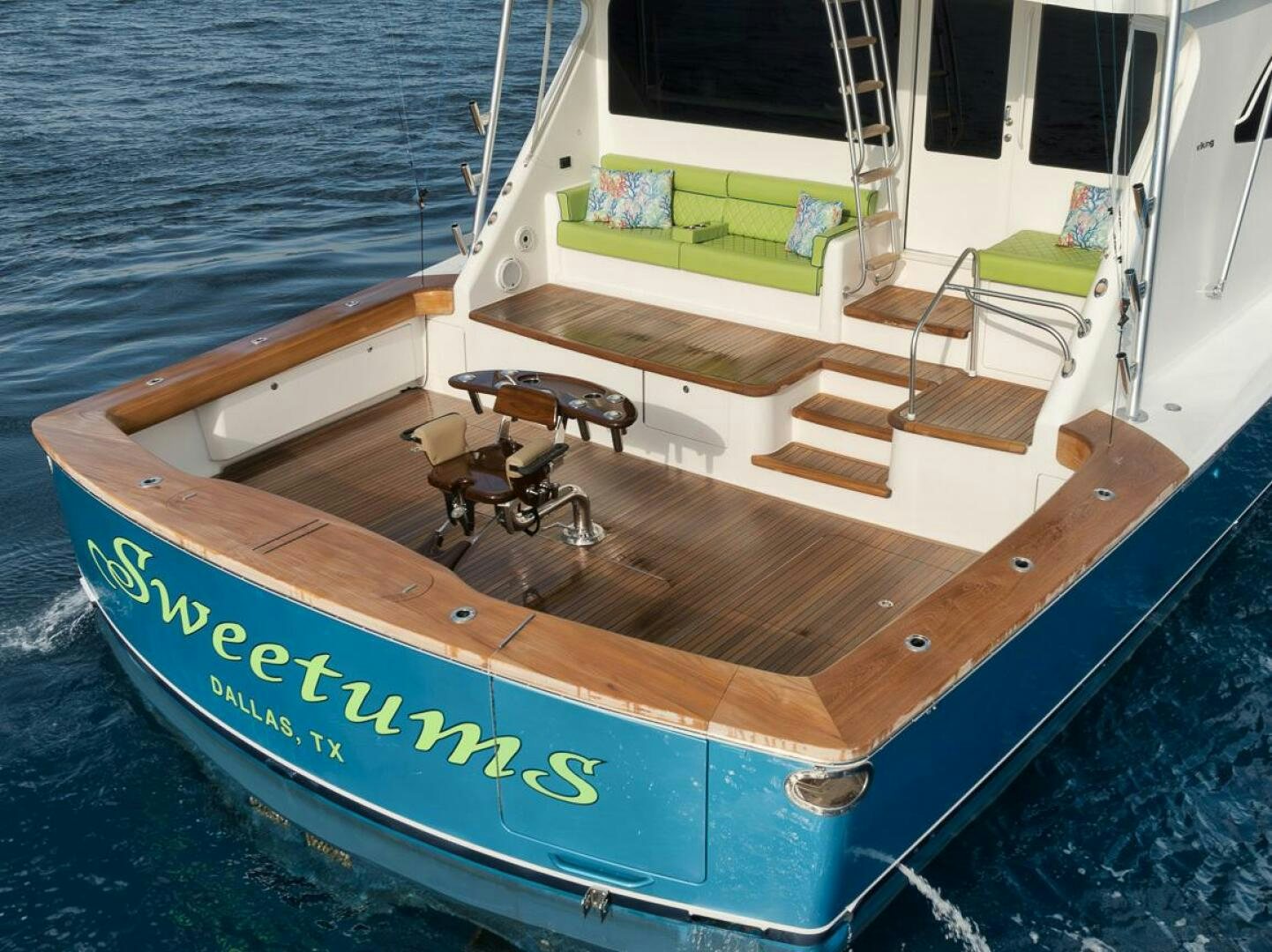 a boat on the water aboard SWEETUMS Yacht for Sale