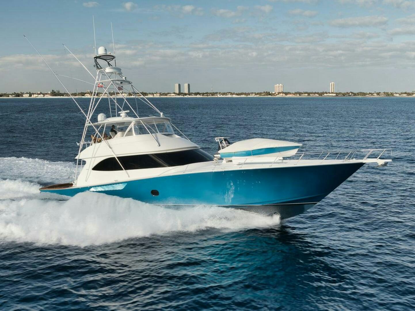 a boat on the water aboard SWEETUMS Yacht for Sale