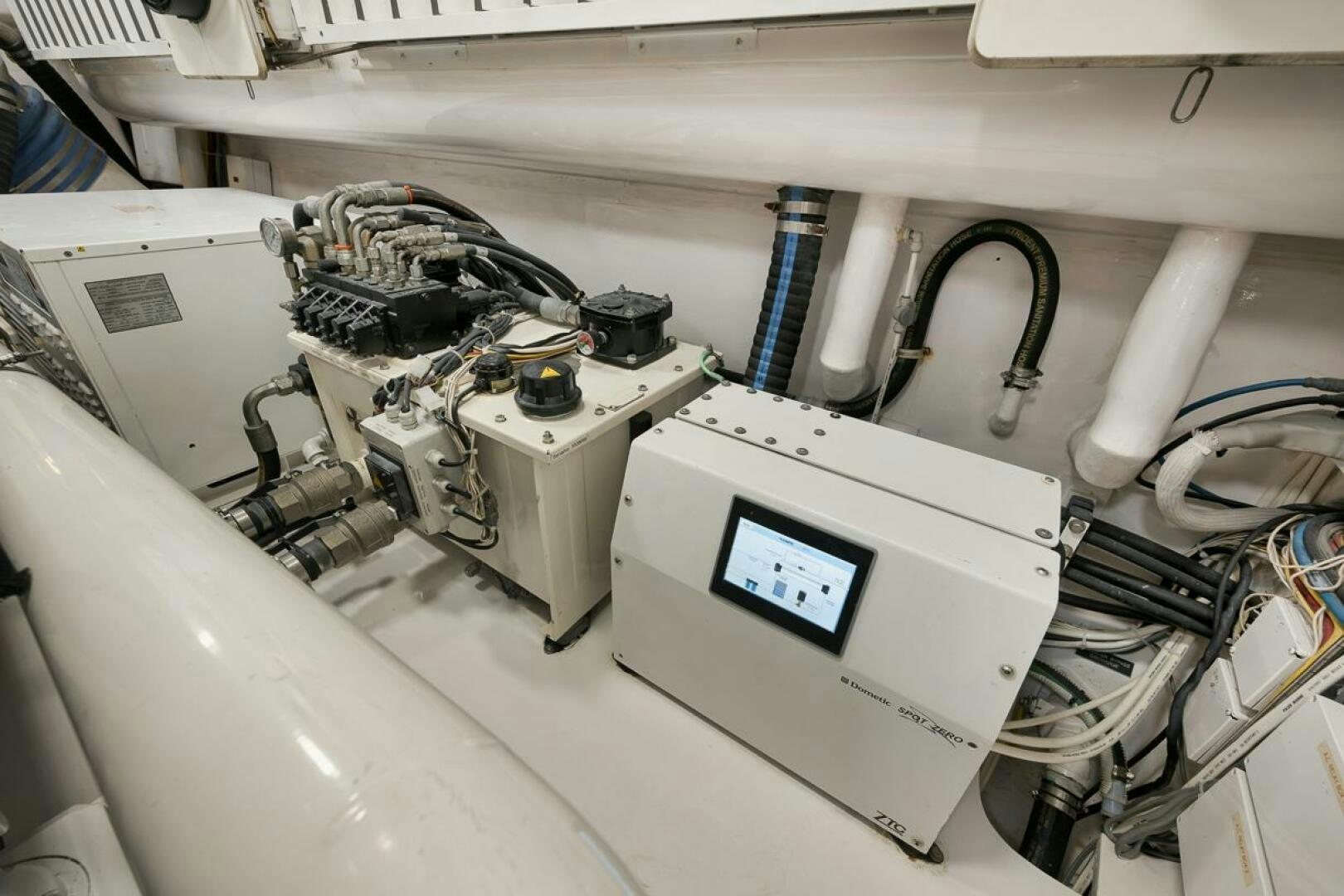 a machine with a screen aboard SWEETUMS Yacht for Sale