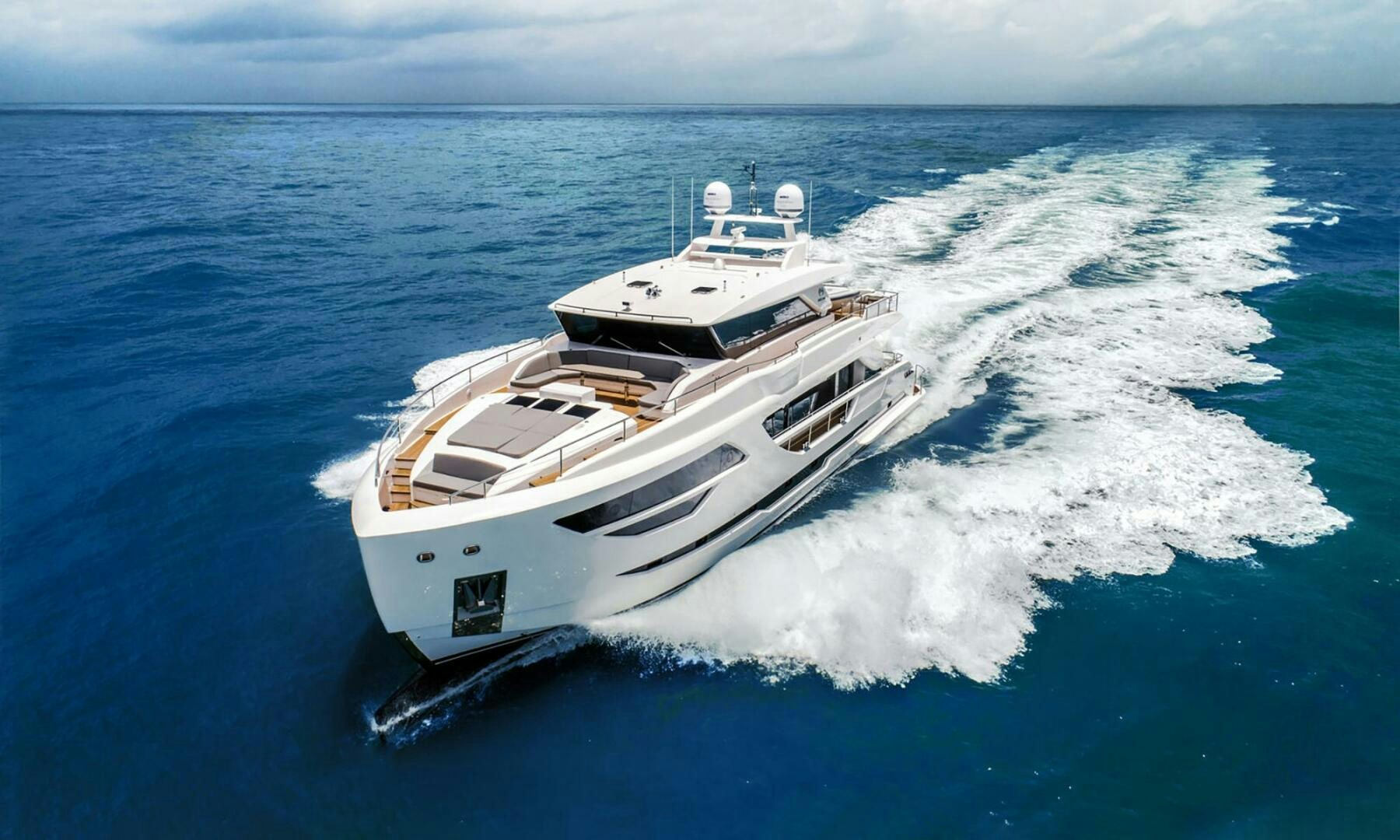 a boat on the water aboard ICE Yacht for Sale