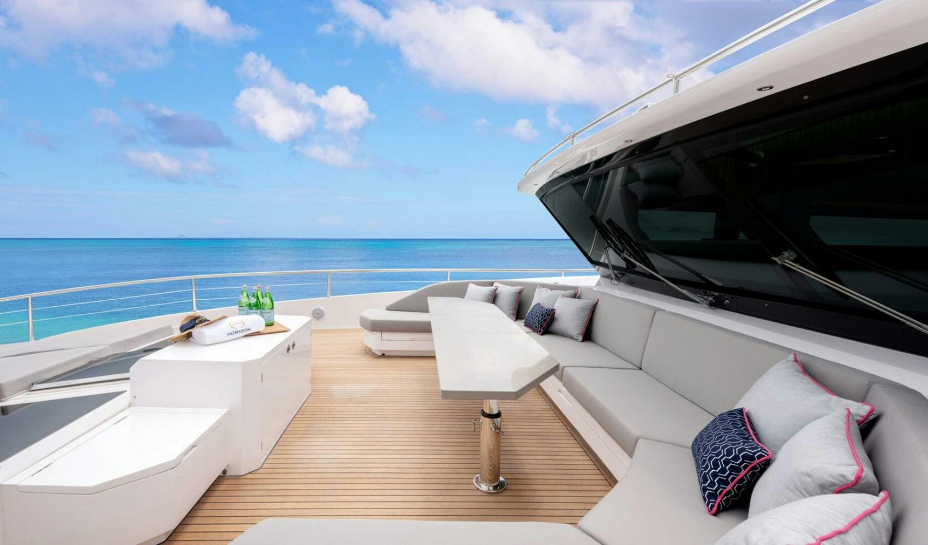 a boat on a body of water aboard ICE Yacht for Sale