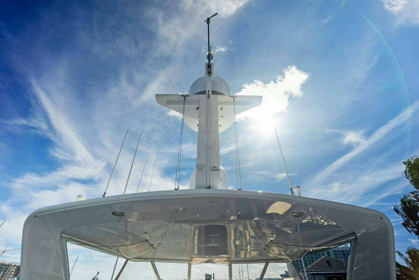 a building with a windmill aboard TOUCH N GO Yacht for Sale