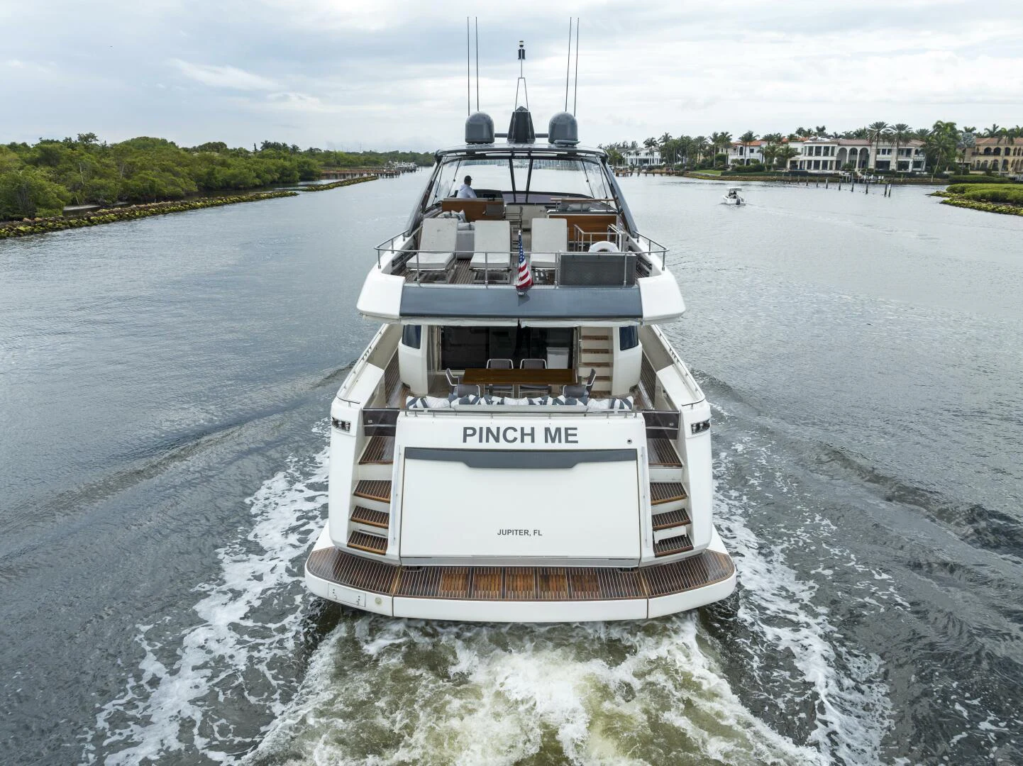 a boat on the water aboard PINCH ME Yacht for Sale