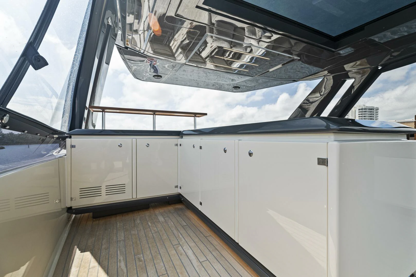 a car on a road aboard PINCH ME Yacht for Sale