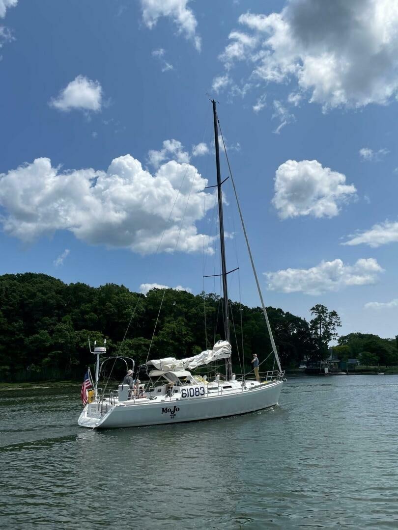 a boat on the water aboard MOJO Yacht for Sale