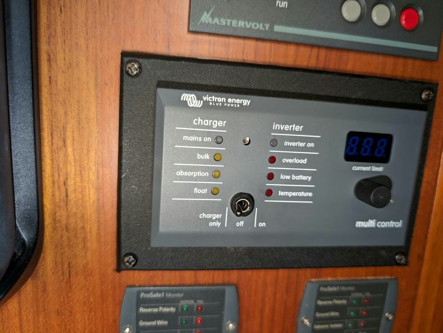 a rectangular electronic device aboard MOJO Yacht for Sale