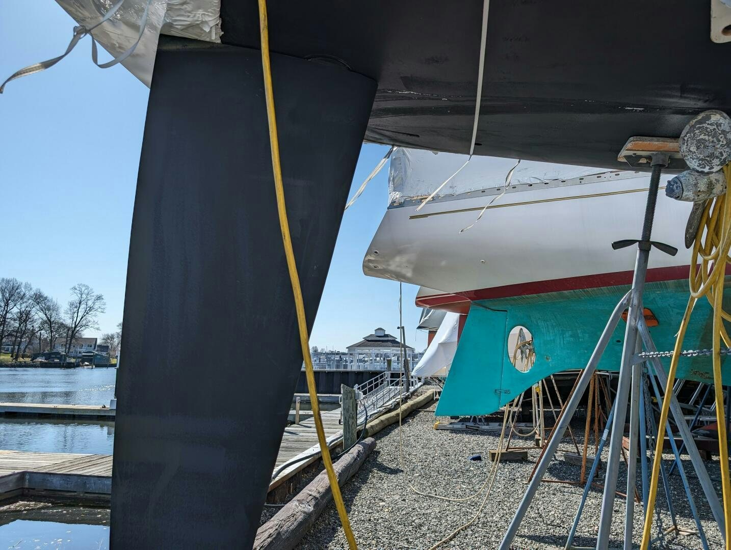 a boat is parked on the side of the road aboard MOJO Yacht for Sale