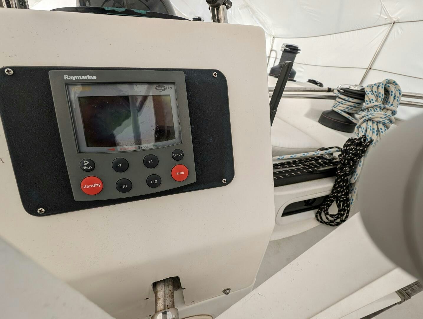 a black electronic device aboard MOJO Yacht for Sale