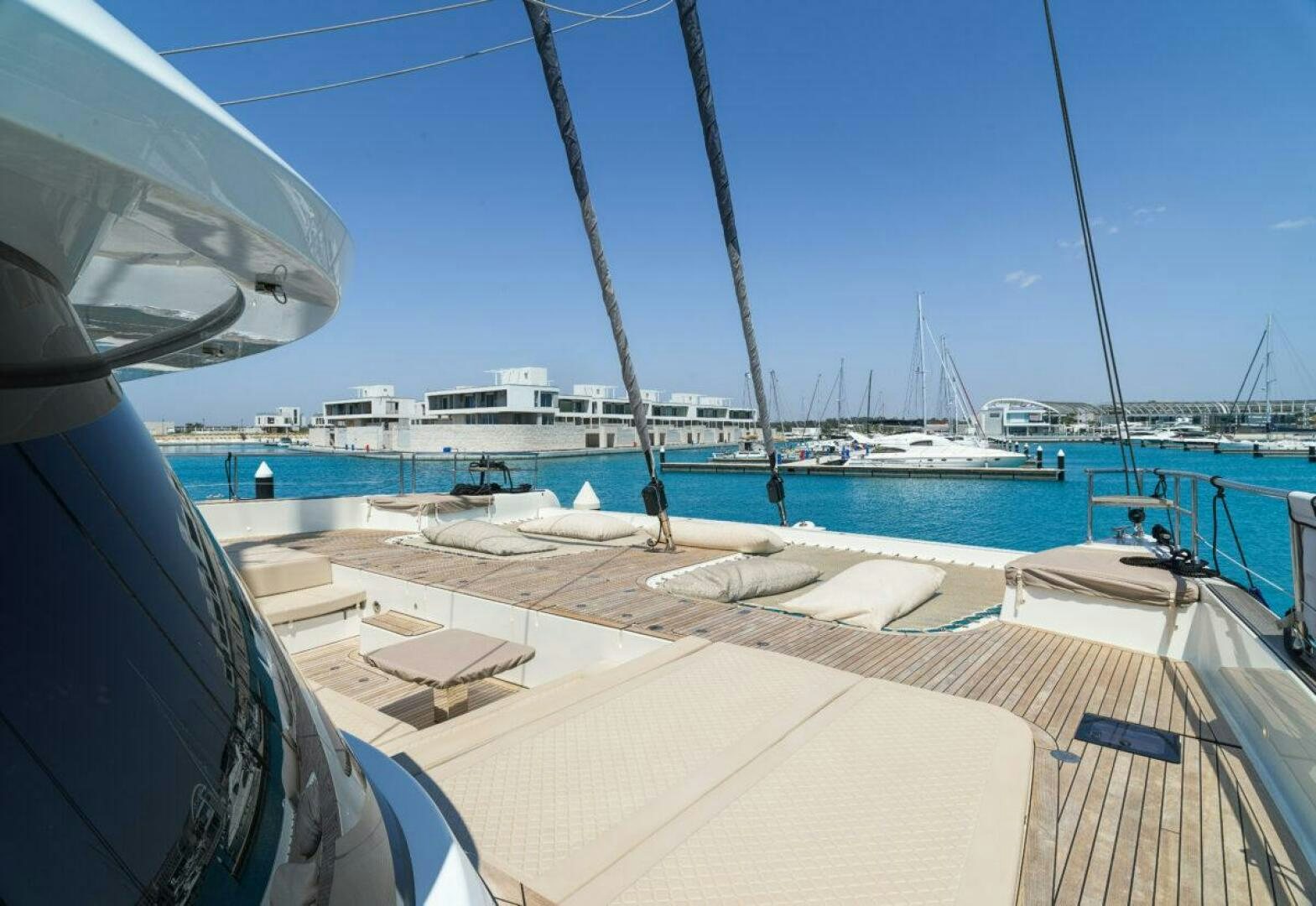 a boat on the water aboard OV Yacht for Sale
