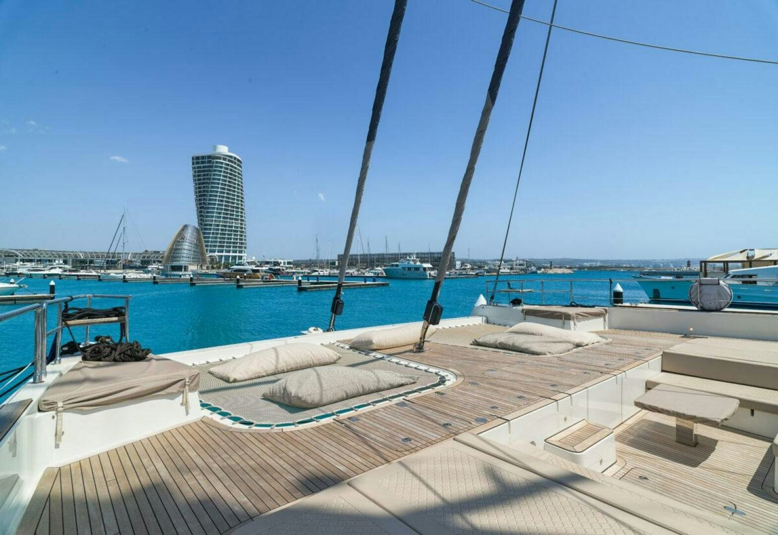 a boat on the water aboard OV Yacht for Sale