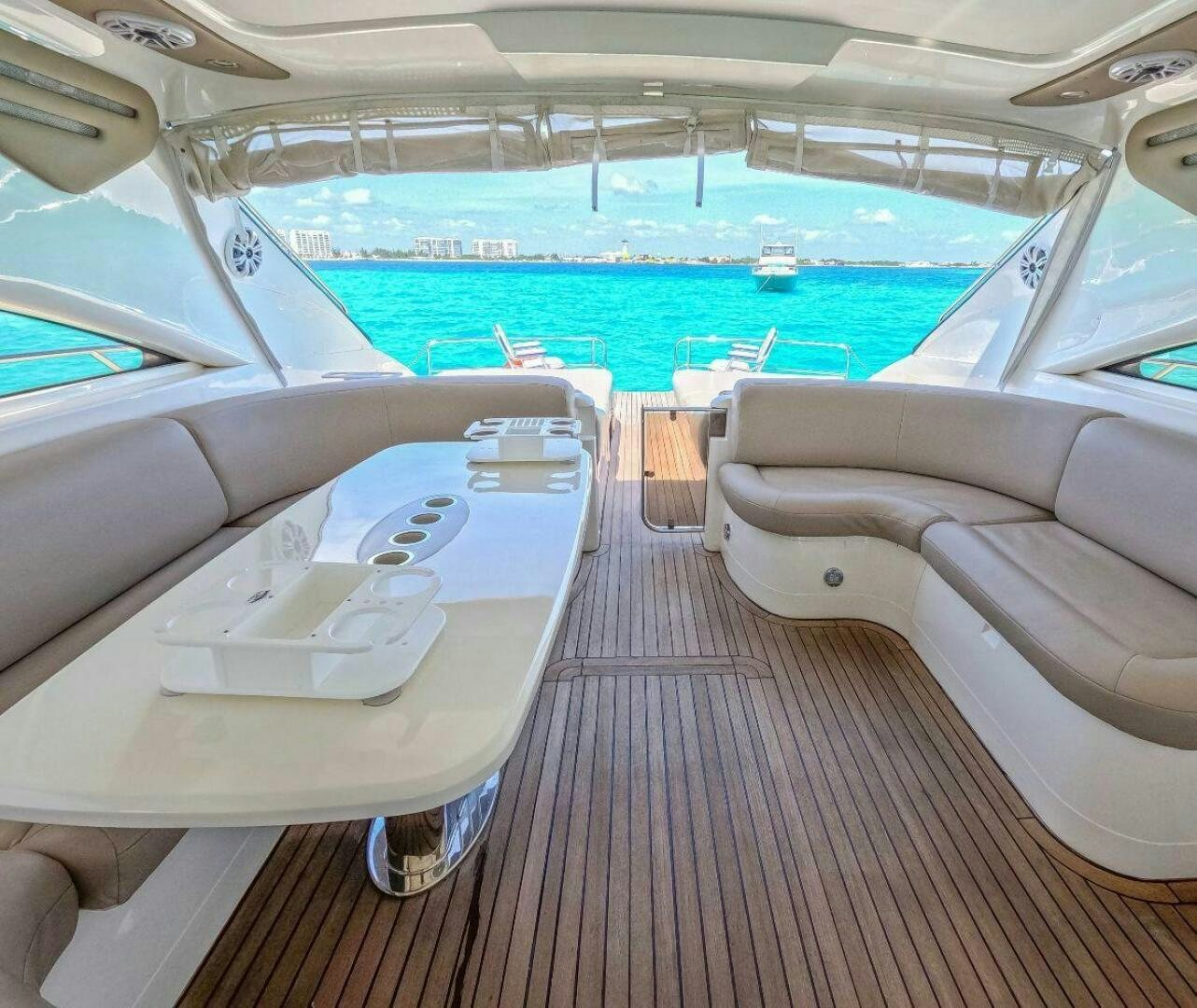 inside of a vehicle with a pool aboard INCENTIVE Yacht for Sale