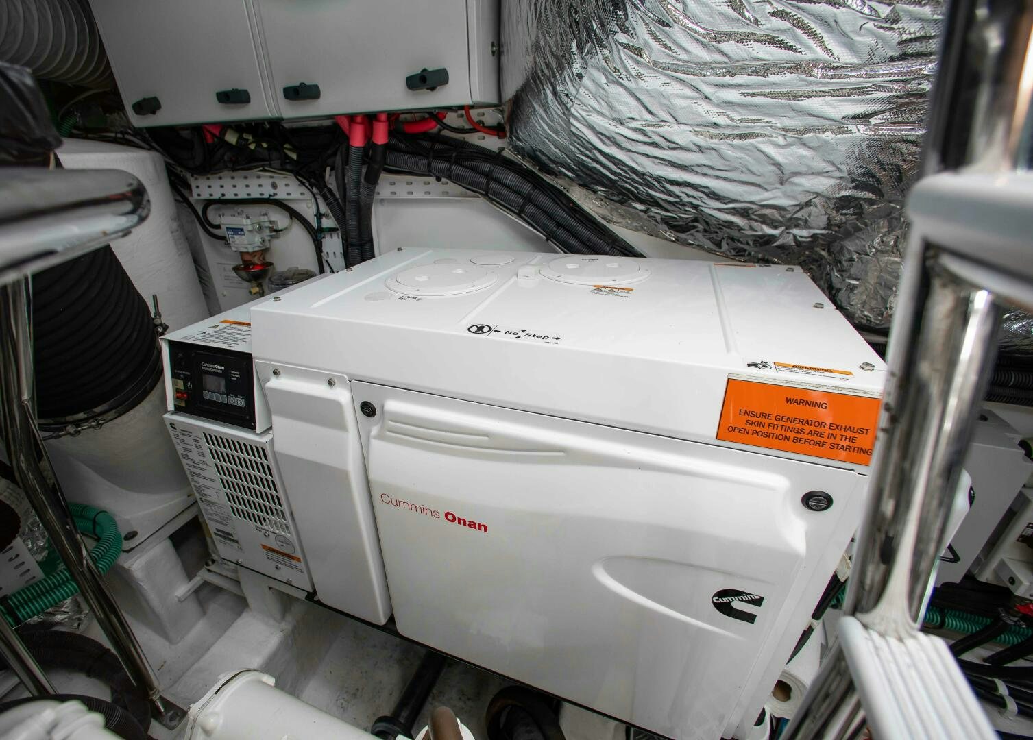 a machine with a piece of paper on the back aboard RIPPLE Yacht for Sale