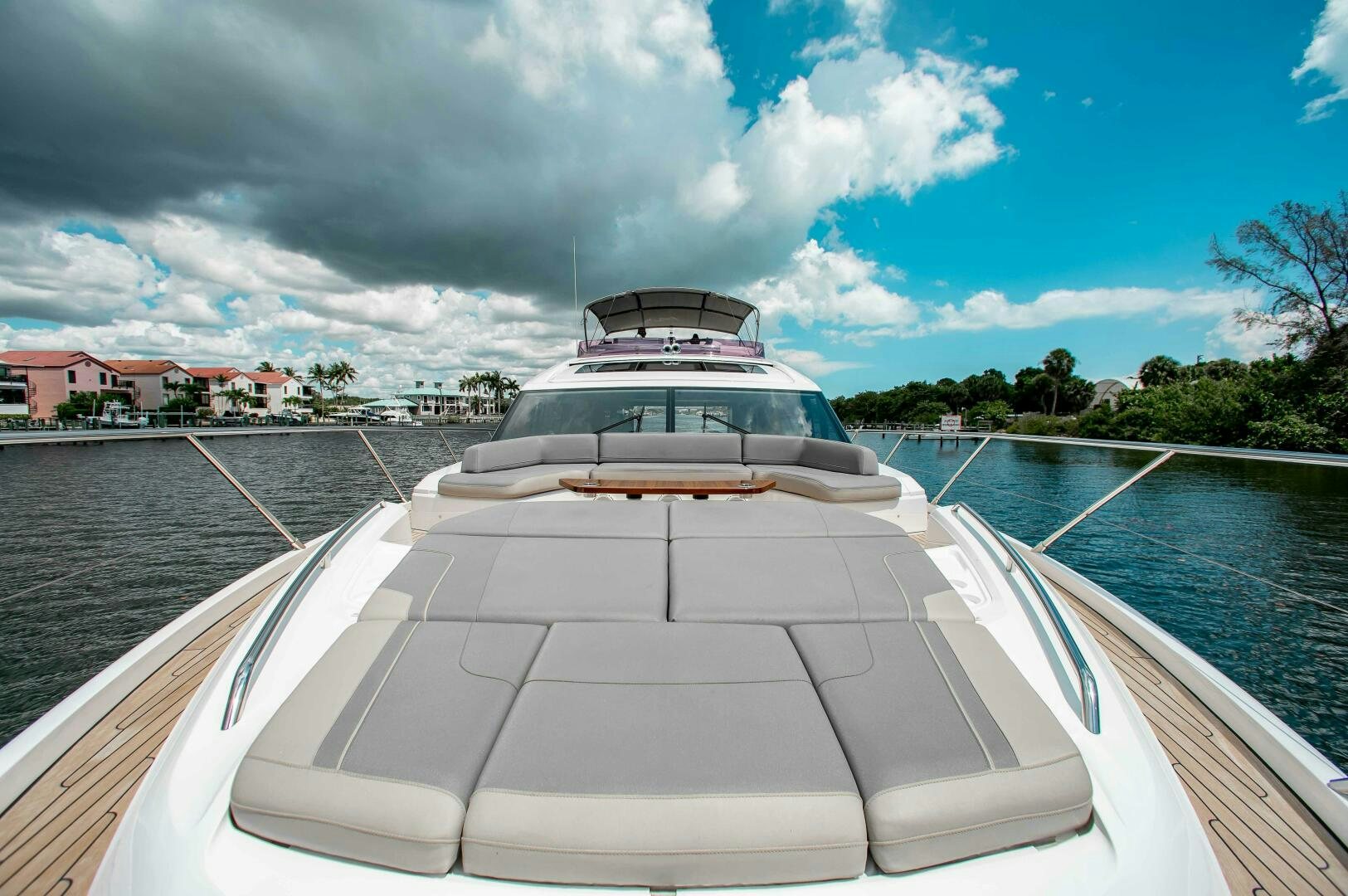 a boat on a river aboard RIPPLE Yacht for Sale