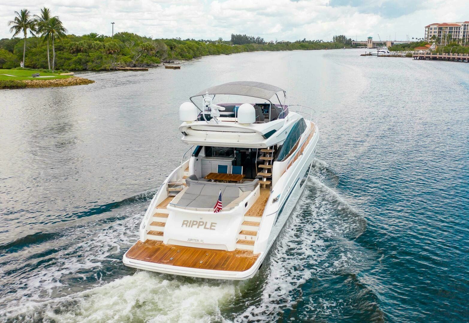 a boat on the water aboard RIPPLE Yacht for Sale