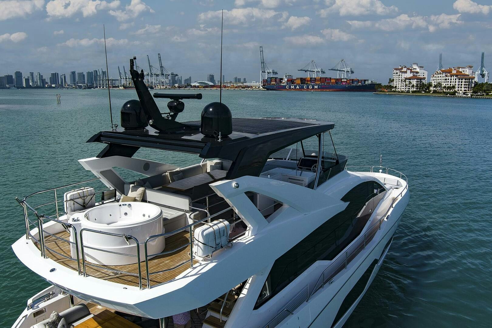 a boat on the water aboard SEA ONE Yacht for Sale