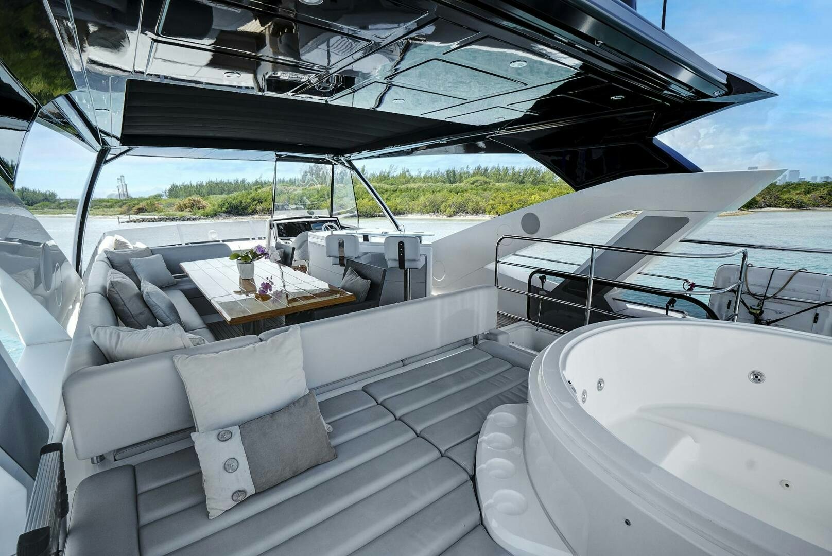 a boat on the water aboard SEA ONE Yacht for Sale