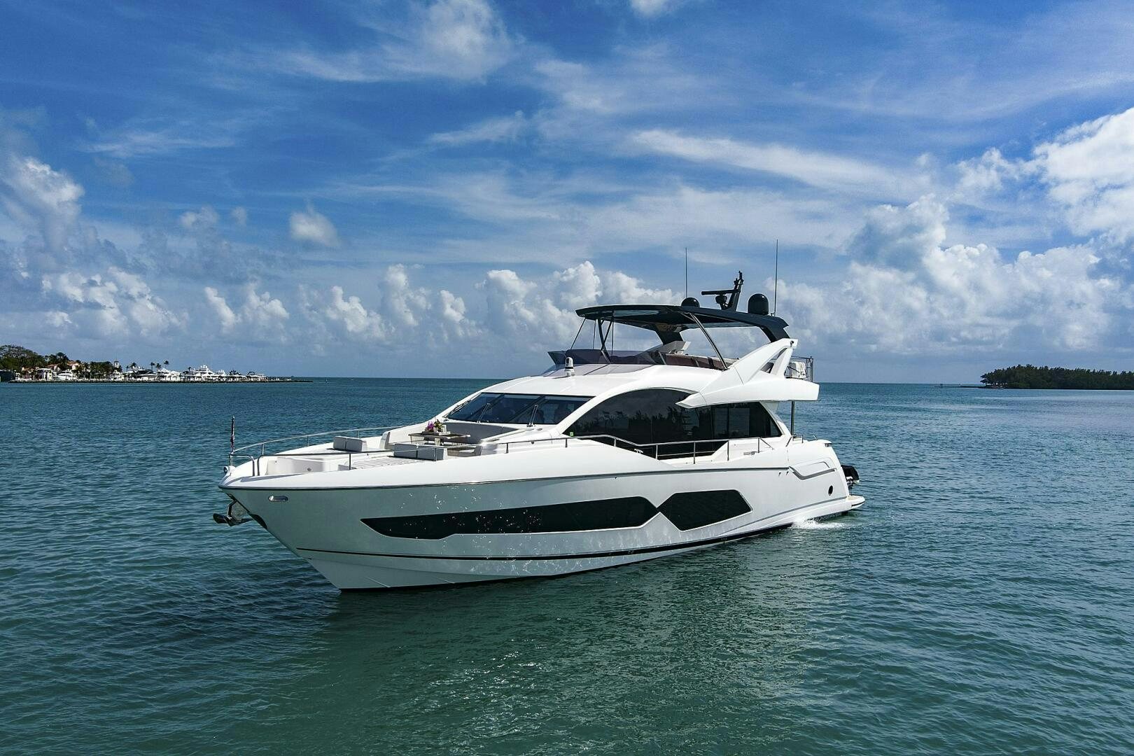 a white yacht in the water aboard SEA ONE Yacht for Sale