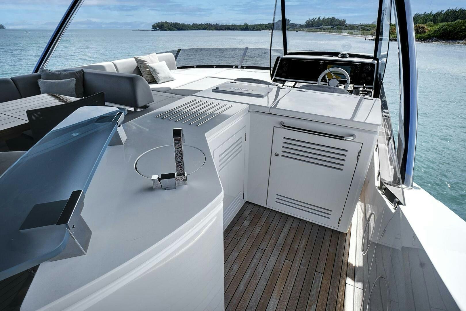 a boat on the water aboard SEA ONE Yacht for Sale