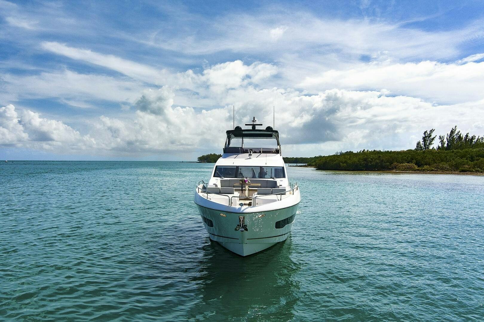 a boat in the water aboard SEA ONE Yacht for Sale