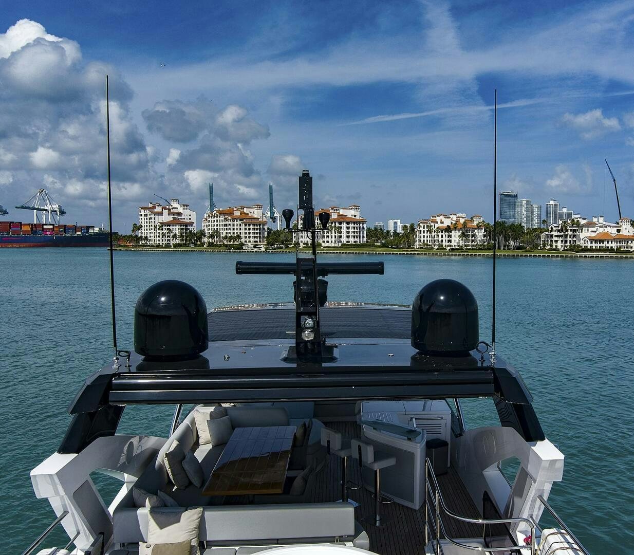 a boat on the water aboard SEA ONE Yacht for Sale