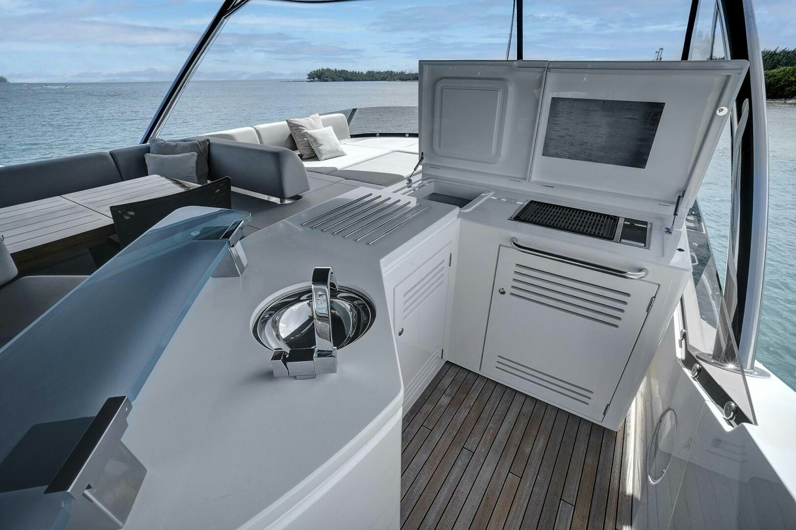 a boat on the water aboard SEA ONE Yacht for Sale