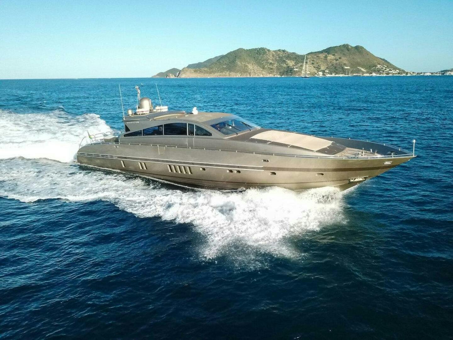 a boat on the water aboard TENDER TO Yacht for Sale