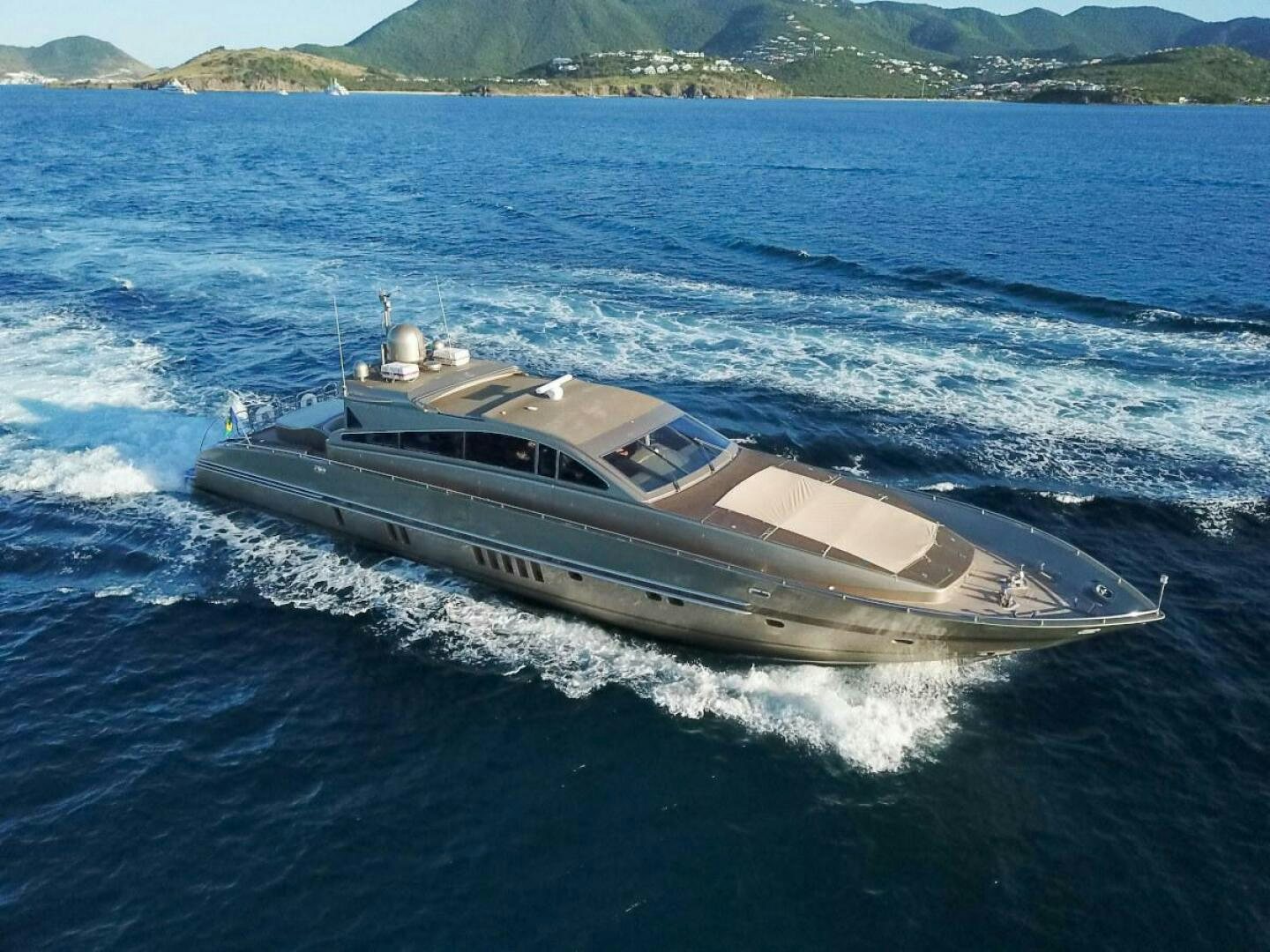 a boat on the water aboard TENDER TO Yacht for Sale