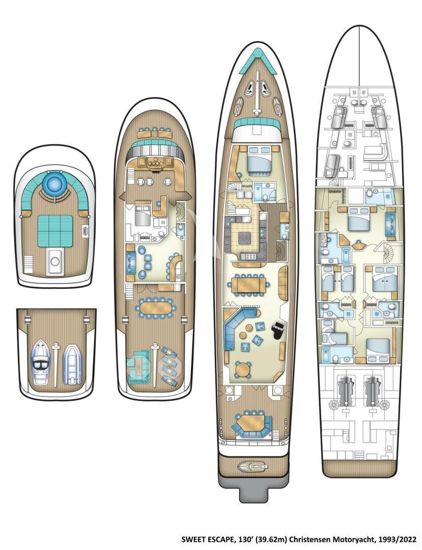 graphical user interface, application aboard SWEET ESCAPE Yacht for Sale