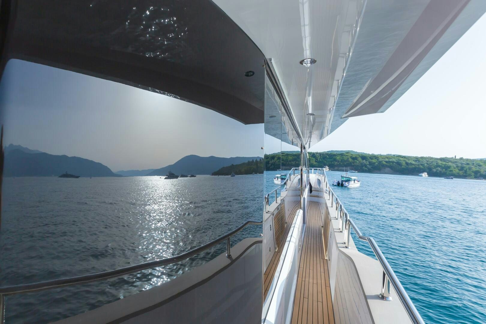 a boat on the water aboard MR. K IRISTON Yacht for Sale